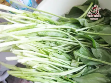 Make Bottle spinach step 0
