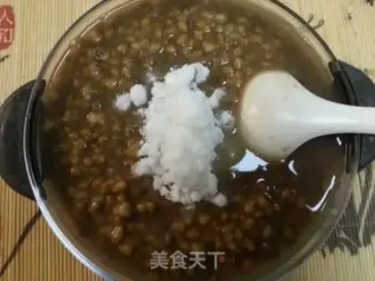 Make Green Bean Popsicle Ice step 2