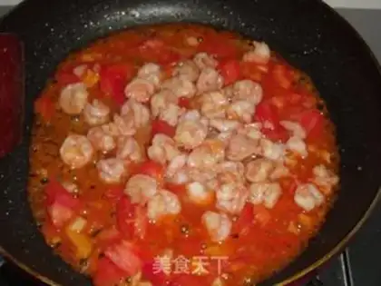Make Tomato shrimp step 7