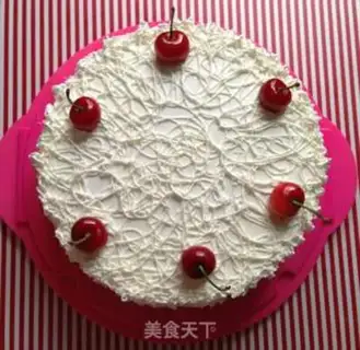 Make Mango cherry cream cake step 22