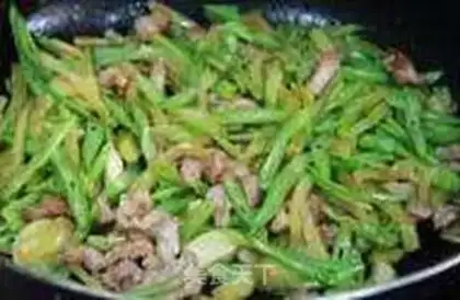 Make Bean bean swirling and meat step 8