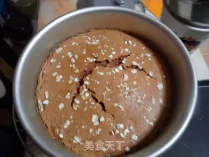 Make oatmeal cocoa cake step 13