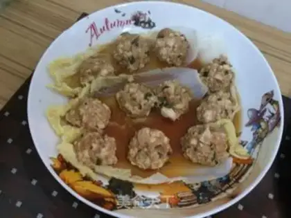 Make Tofu meatball cabbage boat step 3