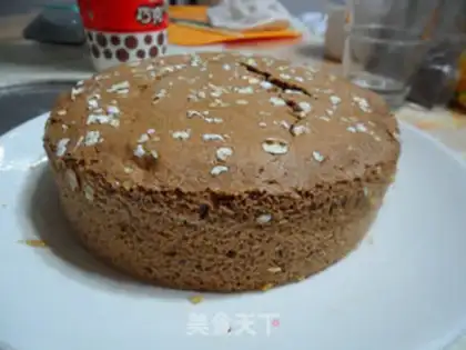 Make oatmeal cocoa cake step 15