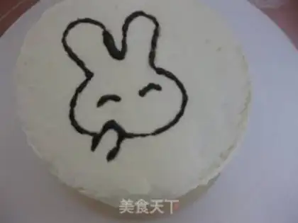 Make Rabbit birthday cake step 10