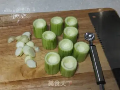 Make Garlic tofu melon step 3