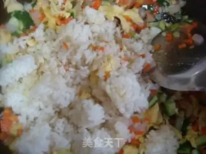 Make Egg fried rice step 7