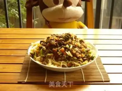 Make Potato beef pasta step 10