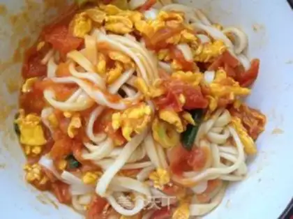 Make Tomato egg noodles step 11