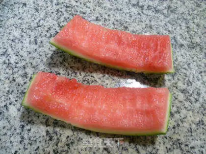 Make Watermelon peeled pastry step 0