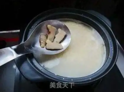 Make Chicken liver, rice congee step 3
