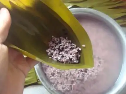 Make Purple rice crotch step 1