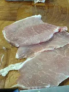 Make Powder pork chops step 1