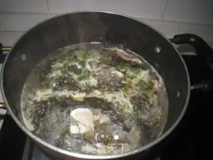 Make Fish-head pickles and egg soup step 6