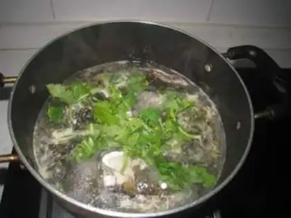Make Fish-head pickles and egg soup step 7