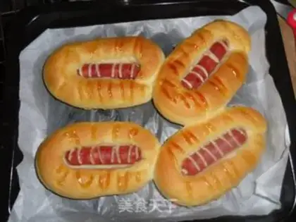 Make Double-sweetheric buns step 12