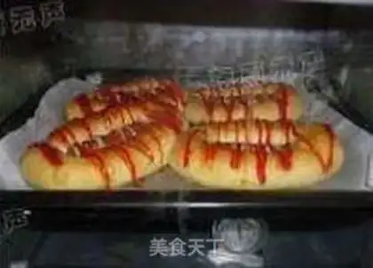 Make Double-sweetheric buns step 14