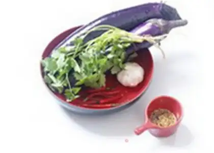 Make Tore the eggplant step 0