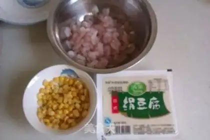 Make Shrimp corn tofu step 0