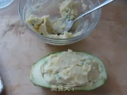 Make Milky cheese and mashed potatoes step 14
