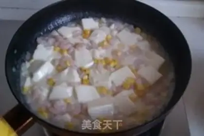 Make Shrimp corn tofu step 5