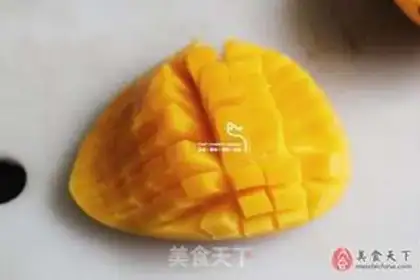 Make Cherry white mango mousse step 5