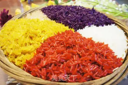 Make Five-colour rice step 12