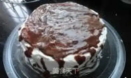 Make Chocolate cream cake step 4