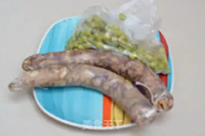 Make Peas and sausage step 2