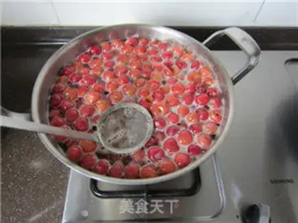 Make Sugary cherry and cherry jam step 10