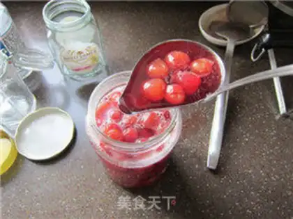Make Sugary cherry and cherry jam step 11