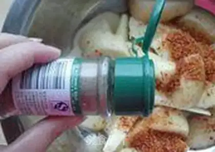 Make Lazy baked fries step 3