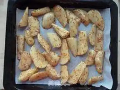 Make Lazy baked fries step 5