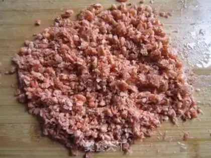 Make Cream eggs and shrimp dumplings step 1
