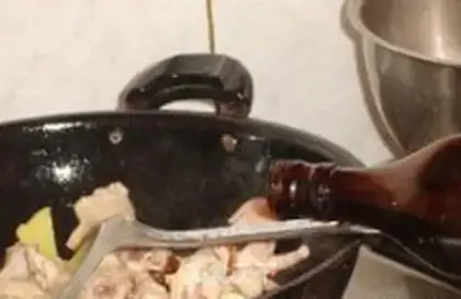 Make Chicken stew mushrooms step 9
