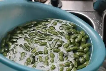 Make Water boiled beans step 1