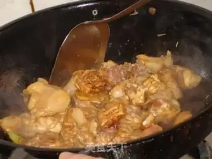 Make Chicken stew mushrooms step 12
