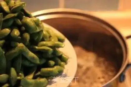 Make Water boiled beans step 4