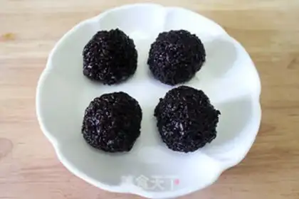 Make Mango snow, black rice step 3