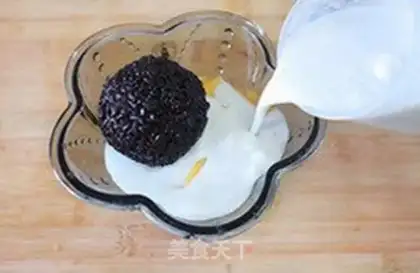 Make Mango snow, black rice step 5