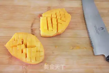 Make Mango snow, black rice step 6