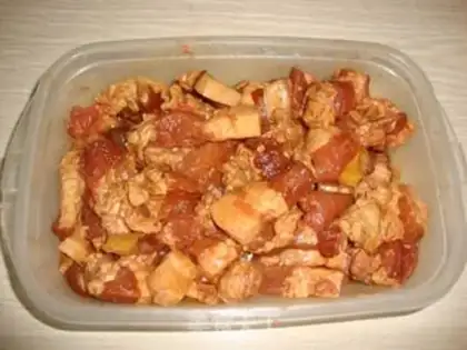 Make Five ointments and yellow meat step 10