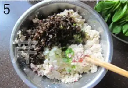 Make Clean up tofu lion heads step 4