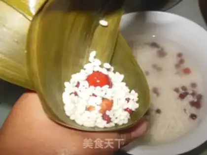 Make Red-tree rice dumplings step 4