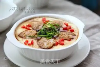 Make Abalone steamed eggs step 7