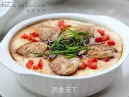 Make Abalone steamed eggs step 8