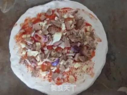 Make Roasted pork pizza step 7