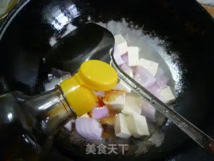 Make Onion fried tofu step 8