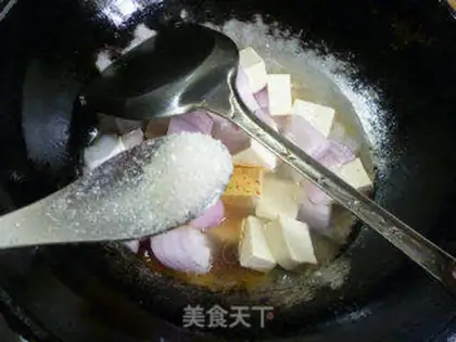 Make Onion fried tofu step 9