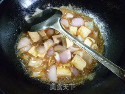Make Onion fried tofu step 12